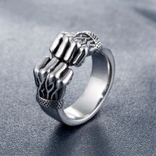 اشتري Silver Plated Fist Ring في مصر