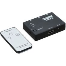 اشتري Keendex Kx2265 HDMI Switch 3x1 HDMI Splitter Switcher With Remote Control Black في مصر