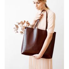 اشتري Women Leather Shoulder Bag - Brown في مصر