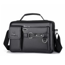 اشتري Fashion WEIXIER D235 Men PU Leather Shoulder Bag في مصر