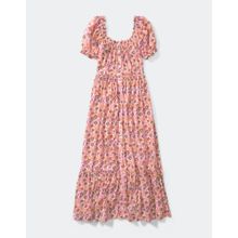 Buy Aerie PUFF SLEEVE BUTTON DOWN MIDI DRESS in Egypt