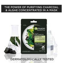 Buy Garnier Pores Refining Face Tissue Mask With Pure Charcoal & Seaweed in Egypt