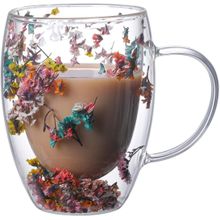 Buy Double Wall Glass Coffee Mugs Clear Cups for Cappuccino Tea Espresso Latte Hot Beverages Glasses Birthday Gifts for Women Her in Egypt