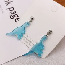 اشتري Fashion Cute Colorful Animal Acrylic Little Dinosaur Earrings For Girls Women في مصر