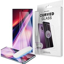 Buy Samsung Galaxy S23 Ultra 5G Screen Protector Nano Optics Curved Liquid Full Glue Glass With UV Light - Clear - 2Pcs in Egypt