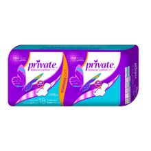 Buy Private Cotton Anti-Allergenic Feminine Super Folded Pads With Wings - 18 Pads in Egypt