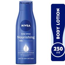 اشتري NIVEA Body Lotion Moisturizer for Extra Dry Skin, 48h Moisture Care, Nourishing Almond Oil & Vitamin E, 250ml في مصر
