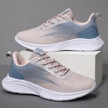 اشتري Flangesio Unique Design Women Platform Sneakers Casual Walking Shoes Fashion Comfy Wedges Tennis Trainers High Quality Lady Shoes Beige في مصر