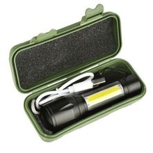 اشتري Dual Lights USB Flashlight 1000 Lumens Rechargeable في مصر