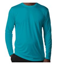 Buy Round Neck  Long Sleeves T-Shirt - Turquoise in Egypt