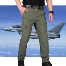 Buy Fashion ( Green)New Casual Cargo Pants Elastic Outdoor Hiking Trousers Men Slim Waterproof Wear Resistant Air Force   Pants ACU in Egypt