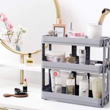 اشتري Large Storage Space, Small Versatile Bathroom Organizer Shelf, Kitchen Organizer, Makeup Storage Box -3 Layers في مصر