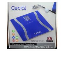 Buy Cecial Electronic Body Fat Analyzer - Up To 180 Kg -  Blue in Egypt