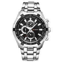 اشتري Fashion CURREN 8023 Men Stainless Steel Analog Sport Quartz Watch في مصر