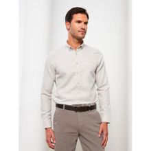 Buy LC Waikiki Slim Fit Men's Long Sleeve Patterned Shirt in Egypt