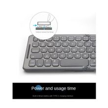 اشتري Convenient Foldable Wireless Bluetooth Keyboard USB Type C في مصر