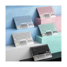 Buy Wireless Touch Keyboard Backlit Keyboard RGB Keypad,Blue in Egypt