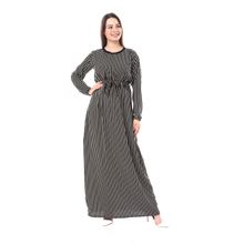 Buy Black And White Striped Dress in Egypt