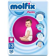 اشتري Molfix Diapers - Size 3 - 58 Pcs في مصر