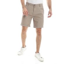 Buy Andora Gabardine Fly Zip Button Plain Short - Dark Beige in Egypt