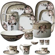 Buy Fathi Mahmoud Dinnerware Sets - Gourment Collection - Bouvardia Edition- 127 PcsFathi Mahmoud fine Egyptian tablewareFeatures:Porcelain tableware set:Specification: in Egypt