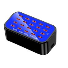 Buy YC-A20 USB 20 Multi-Port Charger Desktop 100W Fast-Blue in Egypt