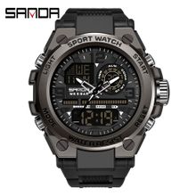 Buy Sanda Men's Watches Sports Watch LED Digital Waterproof Watches 6024 in Egypt