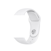 Buy Replacement Silicone Sport Strap For Apple Watch Series 4 5 - 42MM 44MM - White in Egypt