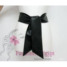 Buy Fashionista Egypt Handmade Designs Black Leather Belt Classic in Egypt