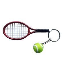 Buy Fashion Mini Red Tennis Racket With Ball Charm Pendant Purse Bag Keyring Red in Egypt