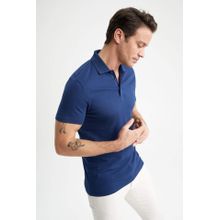 Buy Defacto Slim Fit Polo Neck Basic Short Sleeve T-Shirt. in Egypt