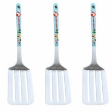 Buy Melamine Slotted Spatula - White/Blue - 3 Pcs in Egypt