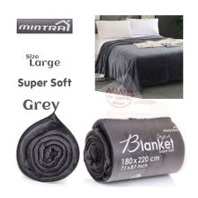 Buy Mintra (Super Soft) Warm Microfiber Blanket - Large - Gray in Egypt