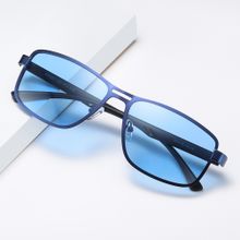 Buy Fashion Men's Rectangle Polarized Sunglasses UV400 Blue Sun Glasses in Egypt