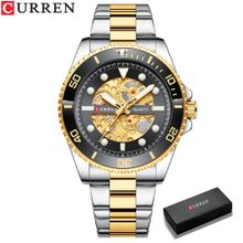 اشتري Fashion CURREN Watches Imitated Mechanical Quartz Clock Men Band Wristwatches Male في مصر