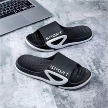 Buy Fashion Men's Slippers Summer Flip-Flops Rubber Soft Black in Egypt