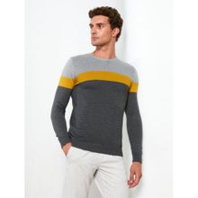 Buy LC Waikiki Crew Neck Long Sleeve Color Block Men's Knitwear Sweater in Egypt