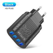 اشتري 4 USB Ports Hub Wall Charger Power Adapter EU Plug USB Cube Adapter في مصر