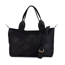 Buy B.S COLLECTION Boom Big Bag Soft Quilted Canvas Shoulder Bag For Women - Black in Egypt