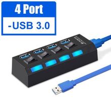 Buy Usb 3.0 Hub High Speed Multi Usb Splitter 3 Hub Use Power Adapter 4 USB Hubs in Egypt