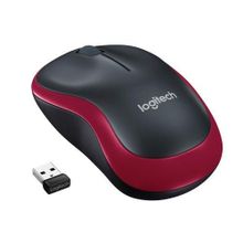 اشتري Logitech M185 Wireless Mouse - Red في مصر