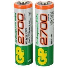 Buy Gp Rechargeable AA Batteries - 2700 - 2 Pcs in Egypt