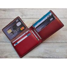 اشتري Dr.key Genuine Leather For Men - Bifold Wallets -2045-plain Red في مصر