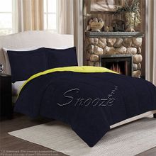 اشتري Snooze Double Face Blanket Quilt - (yellow * Dark Blue) - 220*230cm - 1 Piece في مصر