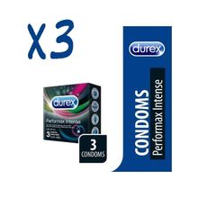 اشتري Durex Performax Intense - 3 Condoms X 3 Packs في مصر