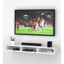 Buy Modern Home Wall Mounted TV Unit, Cabinet 110 Cm (White) in Egypt