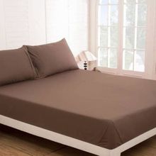 Buy L'Antique Fitted Bed Sheet – Brown - 100% Egyptian Cotton in Egypt