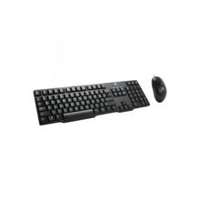 اشتري Logitech MK100 Desktop Wired USB Keyboard & Mouse Combo - Black في مصر