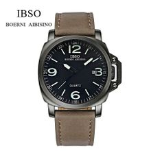 Buy Ibso 8113L-Olive Genuine Leather Men Sport Watch in Egypt