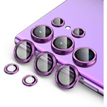 Buy For Samsung Galaxy S22 Ultra Camera Protector Lens With Clear Tempered Glass Camera - Purple in Egypt